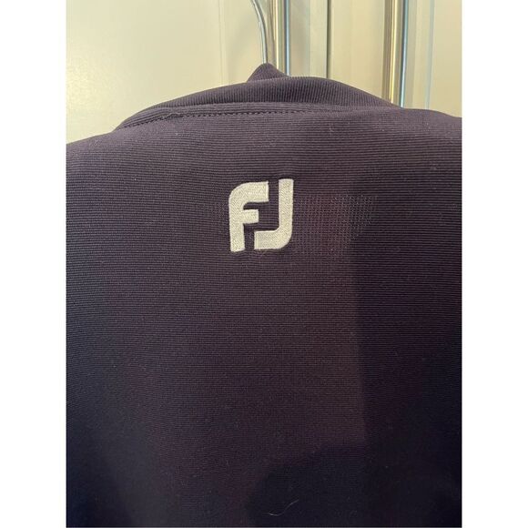 Footjoy FJ Men’s Mock Neck Navy Pullover Sz M Long Sleeve Golf - Picture 4 of 8